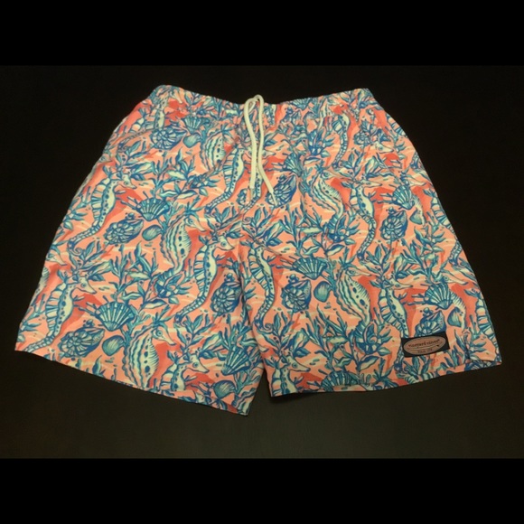 Vineyard Vines Other - Men’s Vineyard Vines Swim Trunks Seahorses Size L